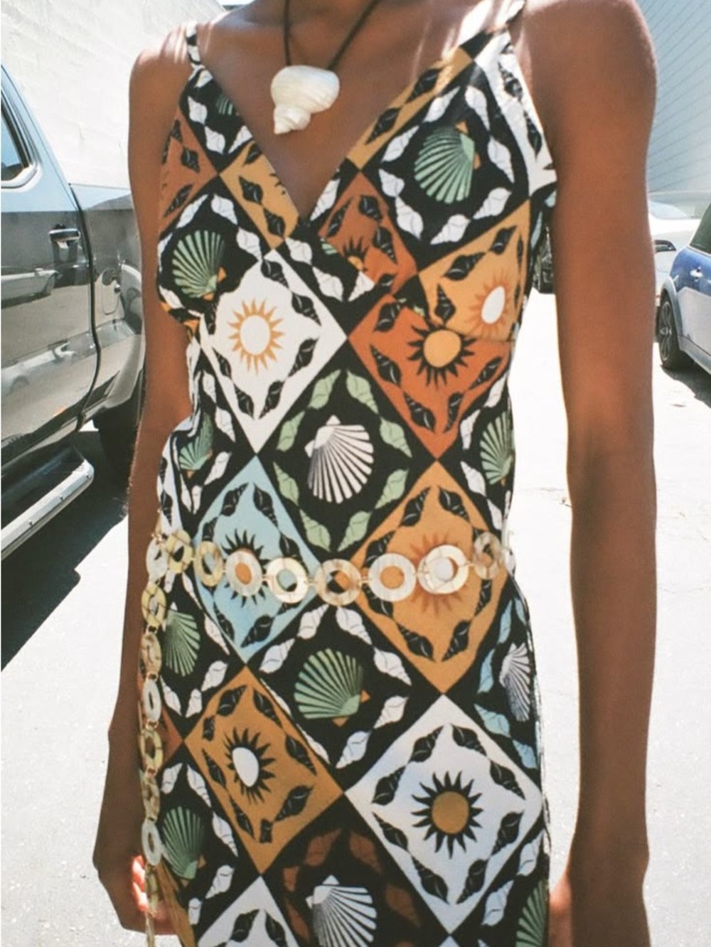 Lisa Says Gah Christy Midi Dress in Warm Sun - Size Large